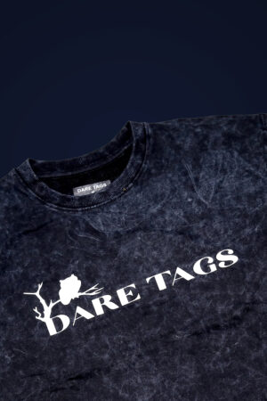 Owl Black Acid Wash T-Shirt